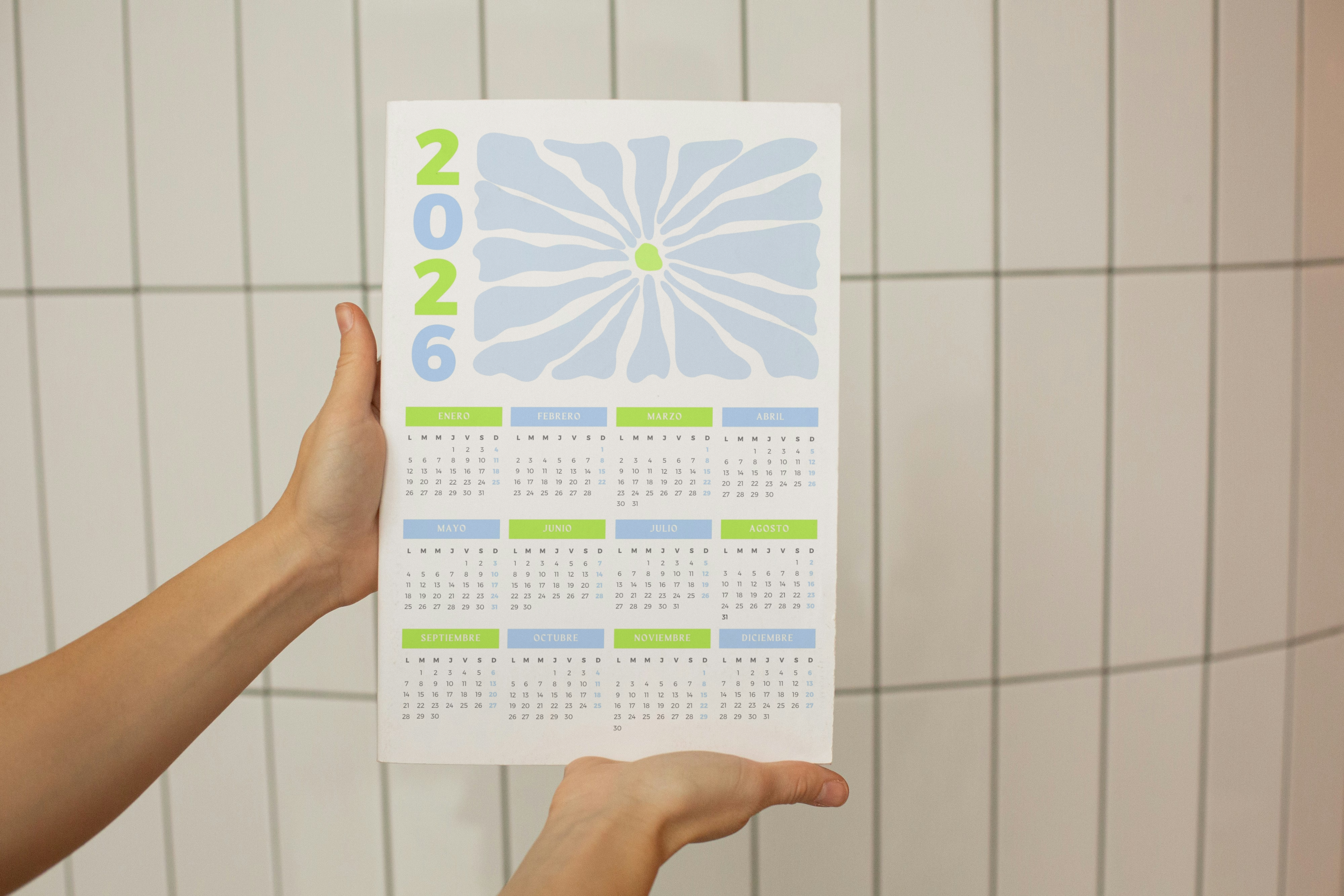 🌈 Calendario Vertical 2026 – Colorido y siempre a la vista - 2x1 OFERTA