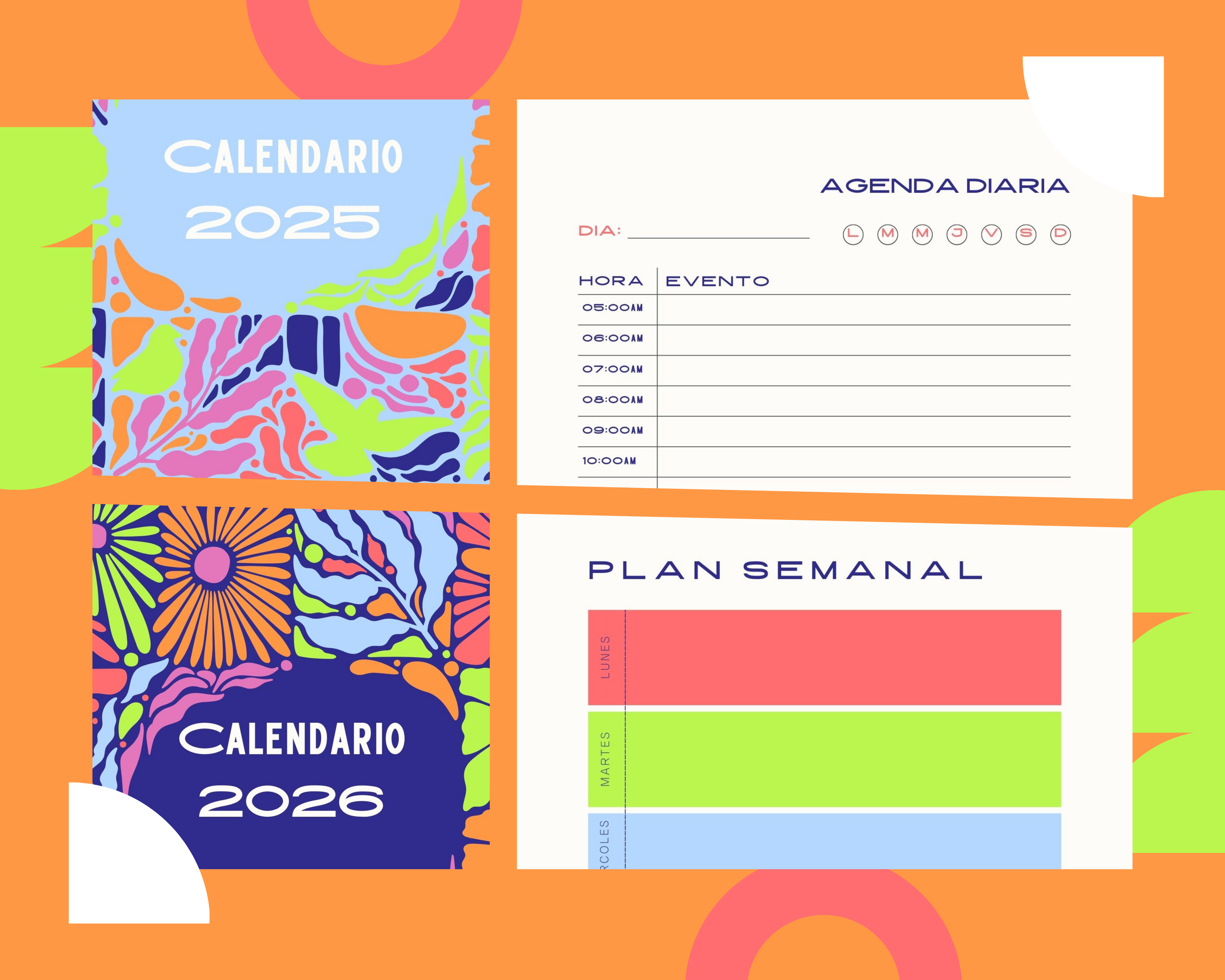 Vida Organizada  - Calendarios + Planners